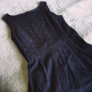Brooks Brothers black lace dress